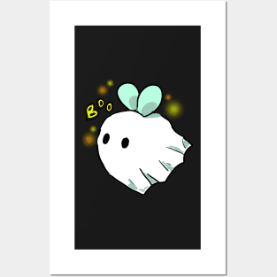 Spooky Ghost Bee Posters and Art